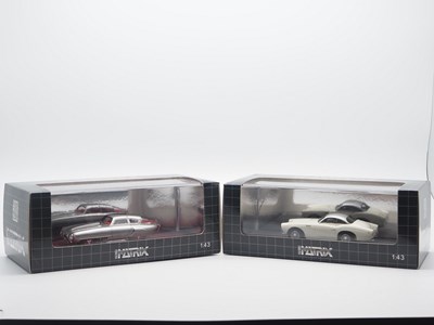 Lot 252 - A pair of 1:43 scale hand built resin models...