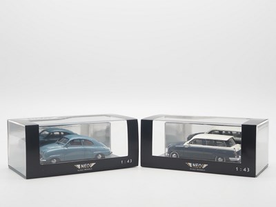 Lot 255 - A pair of 1:43 scale hand built resin models...