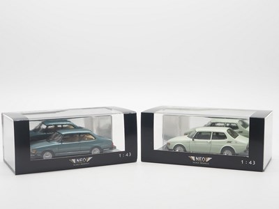 Lot 256 - A pair of 1:43 scale hand built resin models...