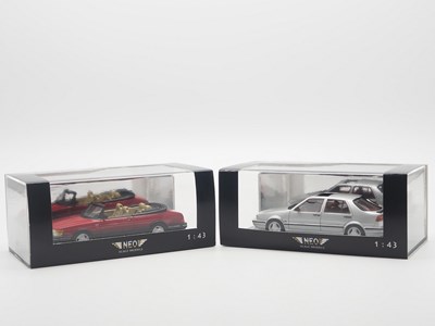 Lot 258 - A pair of 1:43 scale hand built resin models...