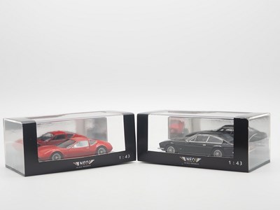 Lot 274 - A pair of 1:43 scale hand built resin models...