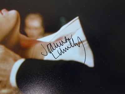 Lot 57 - DRACULA: A pair of signed JOANNA LUMLEY 10x8...