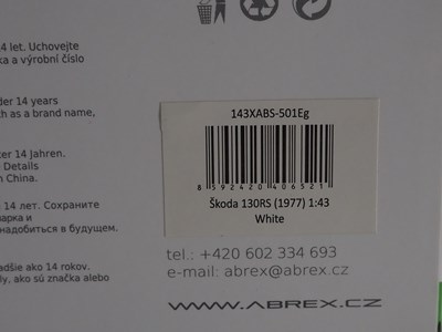 Lot 285 - A group of 1:43 scale models by ABREX and...