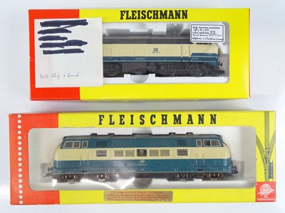 Lot 205 - A pair of HO Gauge German Outline diesel...