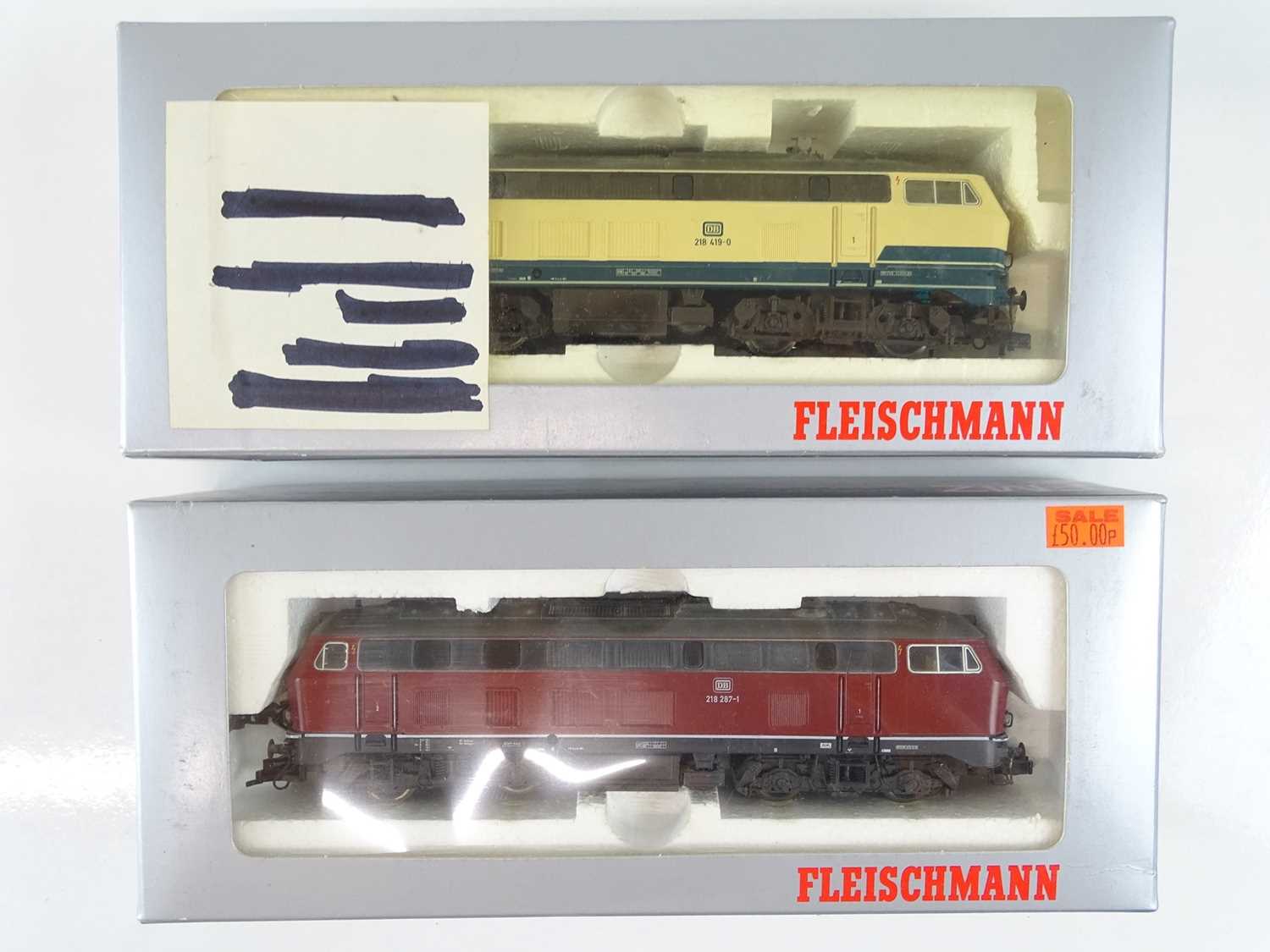 Lot 207 - A pair of HO Gauge German Outline diesel...