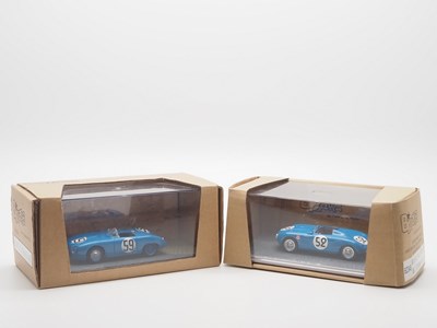 Lot 319 - A pair of 1:43 scale hand built resin models...