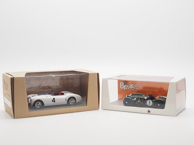 Lot 321 - A pair of 1:43 scale hand built resin models...