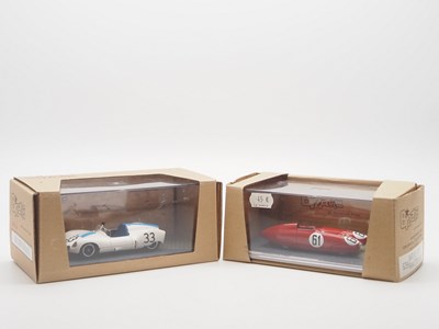 Lot 329 - A pair of 1:43 scale hand built resin models...