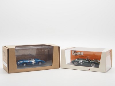 Lot 330 - A pair of 1:43 scale hand built resin models...