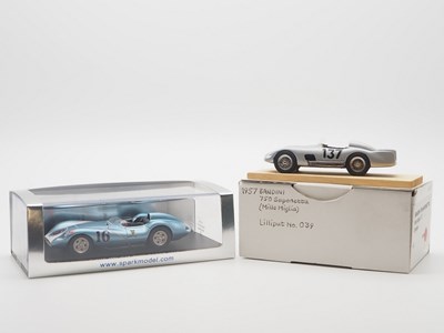 Lot 333 - A pair of 1:43 scale hand built resin models...