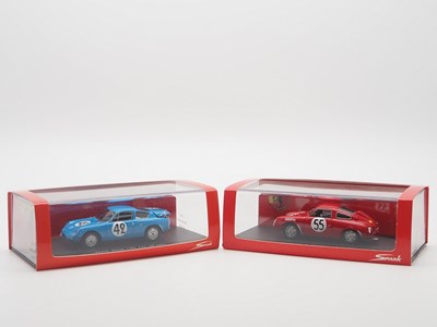 Lot 335 - A pair of 1:43 scale hand built resin models...