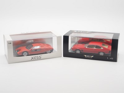 Lot 33 - A pair of hand built 1:43 scale resin models...