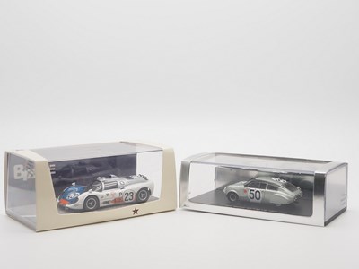 Lot 342 - A pair of 1:43 scale hand built resin models...