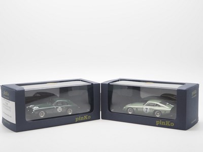 Lot 346 - A pair of 1:43 scale hand built resin models...