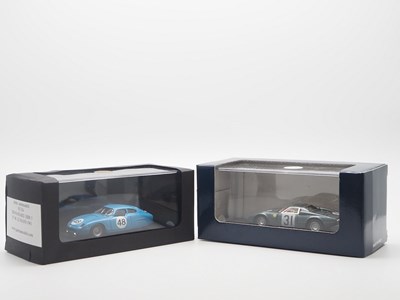 Lot 349 - A pair of 1:43 scale hand built resin models...