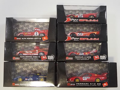 Lot 372 - A group of boxed 1:43 scale models by BRUMM,...