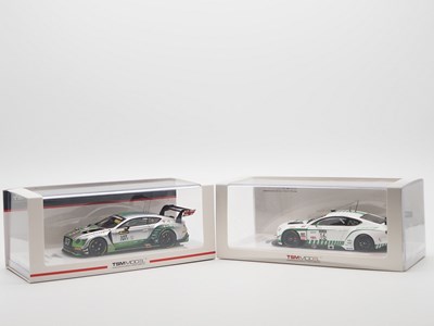 Lot 391 - A pair of 1:43 scale hand built resin models...