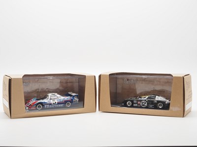 Lot 400 - A pair of 1:43 scale hand built resin models...