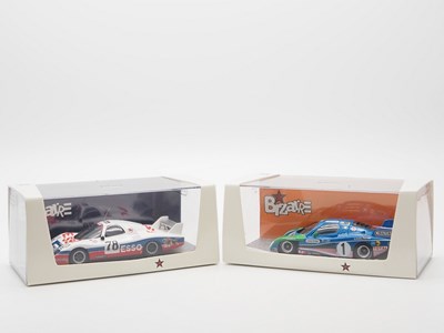 Lot 401 - A pair of 1:43 scale hand built resin models...