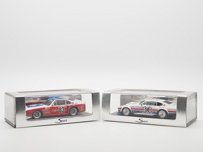 Lot 402 - A pair of 1:43 scale hand built resin models...