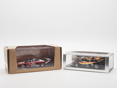 Lot 403 - A pair of 1:43 scale hand built resin models...