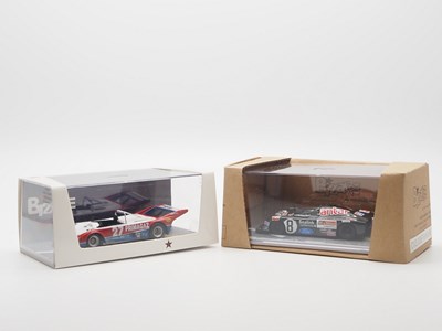 Lot 407 - A pair of 1:43 scale hand built resin models...