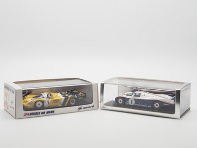 Lot 416 - A pair of 1:43 scale hand built resin models...