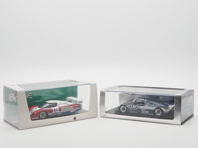 Lot 419 - A pair of 1:43 scale hand built resin models...