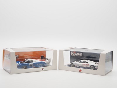 Lot 421 - A pair of 1:43 scale hand built resin models...