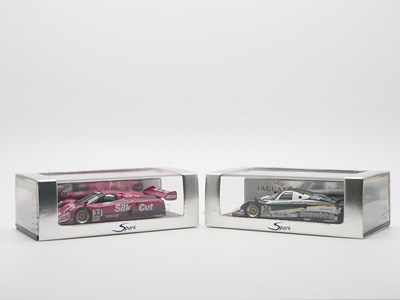 Lot 424 - A pair of 1:43 scale hand built resin models...