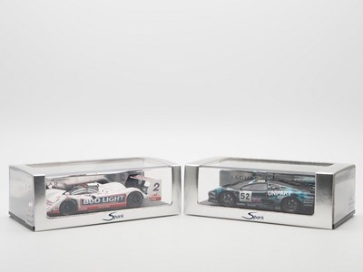 Lot 426 - A pair of 1:43 scale hand built resin models...