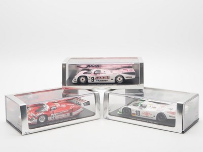 Lot 427 - A group of 1:43 scale hand built resin models...