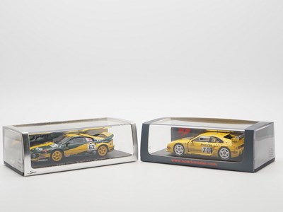 Lot 428 - A pair of 1:43 scale hand built resin models...