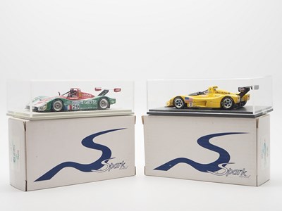 Lot 431 - A pair of 1:43 scale hand built resin models...