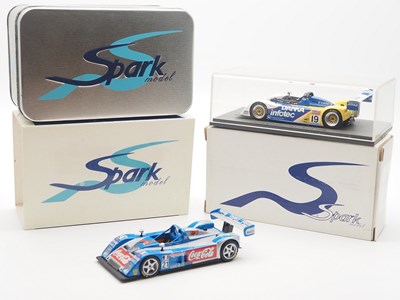 Lot 434 - A pair of 1:43 scale hand built resin models...