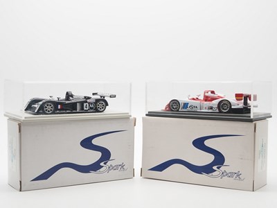 Lot 437 - A pair of 1:43 scale hand built resin models...