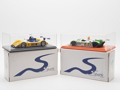 Lot 438 - A pair of 1:43 scale hand built resin models...