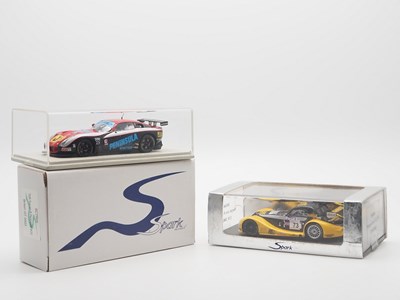 Lot 441 - A pair of 1:43 scale hand built resin models...