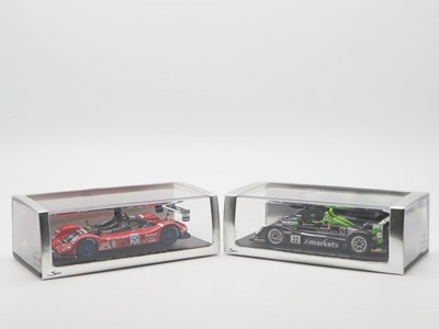 Lot 444 - A pair of 1:43 scale hand built resin models...