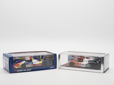 Lot 445 - A pair of 1:43 scale hand built resin models...