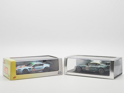 Lot 446 - A pair of 1:43 scale hand built resin models...