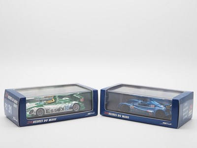 Lot 447 - A pair of 1:43 scale hand built resin models...