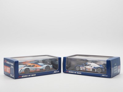 Lot 448 - A pair of 1:43 scale hand built resin models...