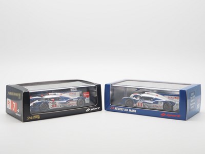 Lot 455 - A pair of 1:43 scale hand built resin models...