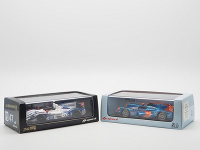 Lot 456 - A pair of 1:43 scale hand built resin models...