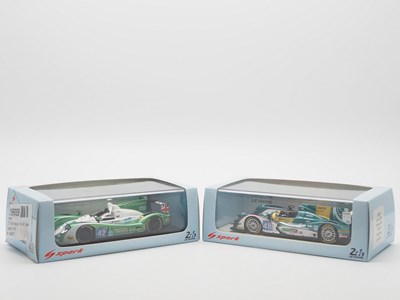 Lot 457 - A pair of 1:43 scale hand built resin models...