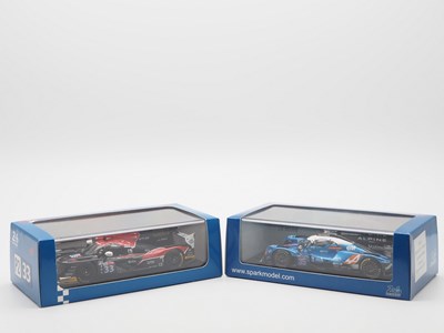 Lot 462 - A pair of 1:43 scale hand built resin models...