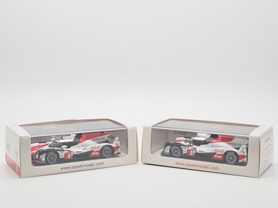 Lot 463 - A pair of 1:43 scale hand built resin models...