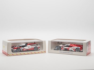 Lot 466 - A pair of 1:43 scale hand built resin models...