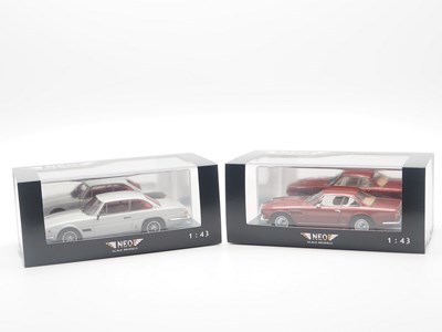 Lot 51 - A pair of hand built resin 1:43 scale models...